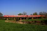 2 Triebz�ge der Baureihe 612 bilden am 12.04.09 den RE ...