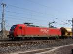 145 053-5 f�hrt am 14.04.2009 in Richtung Magdeburg Hbf  ...