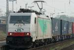 Die E 186 148 der ITL durchfuhr Bonn Beuel am ...