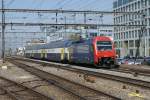 Re 450 110-2 befindet sich am 15.4.09 in Z�rich Altstetten. ...