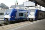 SNCF Rame 369 und 370 (Z24500/26500).Geschwistertreffen im Bahnhof Luxemburg.  ...