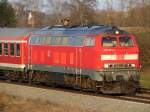 DB 218 471 zieht ...  Andreas Mack 17.04.2009