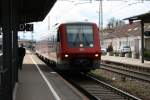611 528 bei der Einfahrt in Villingen.Weiter geht es nach ...