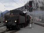 Die 50 1171 von B&B am 19.04.2008 bei einer Rangierfahrt ...