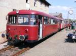 Ein Schienenbuszug im Eisenbahnmuseum Bochum-Dalhausen am 19. April 2009.  ...