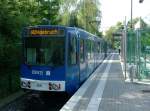 TW408(Dsw21)an der Endhaltestelle Grotenbachstra�e ...  Ray Schulz 20.04.2009