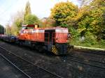 Eine MaK G 1206 der RAG bei der Fahrt durch ...