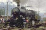 1980er Jahre,SBB Dampflok C 5/6 2978(der Elefant)auf der Drehscheibe vor ...