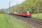 Re 436 112-7 und Re 436 113-5 fahren am 21.4.09 ...
