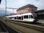 RABe 520 010-0 Staufen am 21.4.09 in Brunnen als S3 ...