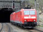 Eine Doppeltraktion DB 185 ...  Andreas Mack 26.04.2009
