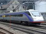 Ein Cisalpino im aktuellen Design durchf�hrt G�schenen am 19.04.2009 in ...