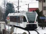 Thurbo - Triebwagen RABe 2/6 526 752-1 bei der ausfahrt ...