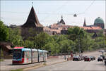 N�rnberg: Eine  CityBahn -Stra�enbahn an ...  Gisela, Matthias und Jonas Frey 29.04.2009