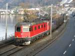 Re 6/6 11640 mit GZ und Ae 6/6 im Schlepp ...