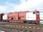 Losch- und Rettungszuge SBB - L�sch und Rettungszug  Xas 80 85 98 02 301-4 abgestellet im Bahnhofsareal von Egerkingen am 21.02.2009