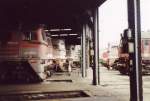 Ein Blick in den Schuppen 2 des Bw Gera 
1996 ...