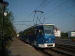rostock Tatra-Zug T6m 803 in der N�he vom Steintor.
Rostock, 30.04.09