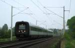 mf DSB IC 3 5276 und DSB IC 3 5277 rasen am 29.04.09 als EC 36 Kopenhagen - Hamburg Hbf mit 140 km/h durch Reinfeld (Holst.) Richtung Bad Oldesloe.
