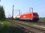 BR 185 mit Zugen 185 203-7 in Oberhausen-West am 2.5.2009