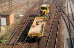 Sonstige ... und schob sich anschlie�end wieder �ber die Einfahrgleise in den Rbf Halle(S). Fotografiert am 07.04.09.