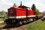 BR 204 112 565-7 der Press ist am 03.05.09 kurz vor Bahn�bergang in Sehma unterwegs. 