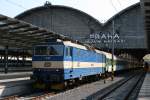 BR 363 363 082-9 ist mit ihrem Personenzug in Prag Hauptbahnhof eingetroffen.Aufgenommen am 02.05.09.