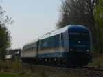 223 065 mit dem ALEX nach Hof Hbf aus M�nchen ...