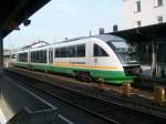 VT 19A der Vogtlandbahn am 22.9.2007 in Marktredwitz  ...