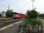 714 014-8 versteckt sich am 1.05.09 mit ihrem Tunnelrettungszug in ...