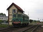 ST43-235 und drei Fl�gelsignale rechts ins Bild in Wolsztyn am ...