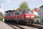 218 495 und 218 xxx in Friedrichshafen  ...