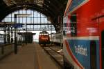 W�hrend ein Triebzug der ...  Steffen Eule 07.05.2009