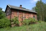 Der ehemalige Schmalspur-Lokschuppen im Bahnhof Hetzdorf am 08.05.09. Sogar die ...
