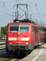 DB Regio 111 006 am 22.04.2009 in M�nchen-Pasing mit einem ...