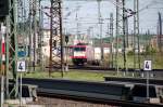 185 599 zieht am Morgen des 09.05.09 einen Güterzug aus ... 185 599 zieht am Morgen des 09.05.09 einen Güterzug aus ...