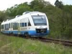 OLA-Triebwagen 701 verließ am 09.Mai 2009 den Bahnhof Putbus in ... OLA-Triebwagen 701 verließ am 09.Mai 2009 den Bahnhof Putbus in ...