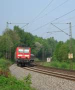 143 152-7 legt sich ...  Lars Backhaus 11.05.2009