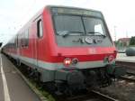 Steuerwagen einer RB nach Hanau im September 07 in Aschaffenburg ...