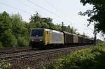 189 923 mit einem G�terzug am 09.05.2009 in Haar (bei ...