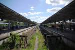 Berlin, 12.05.2009, Bahnhof Ahrensfelde, Halt f�r S-Bahnlinie S7 und Regionalverkehrlinie ...