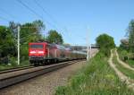 112 179-7 passiert am 13.05.09 mit RE 21575 auf dem ...