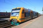 VT 650.73 Stadt Werneuchen am 12.05.09 im Bahnhof Cottbus  ...