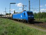 Press 145 023-6 f�hrt am 13.05. 09 durch Lehrte; mit einem ...