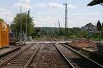 Bahnhof Meckesheim im Umbau ...  Klaus-Henning Kluge 14.05.2009