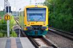 Berlin, 12.05.2009, Doppeltraktion VT 650.58 und VT 650.65 als OE60 ...