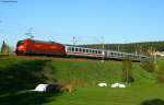 kbs-720-schwarzwaldbahn IC 2371 'Schwarzwald' (Hamburg Altona-Konstanz) mit Schublok 101 045-3 am km 69,8 07.05.09