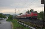 Trotz des Fahrdrahtes gibt es auf der Filsbahn noch 218-Uml�ufe.
So ...