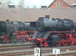 Dampflok-Impressionen in Neuenmarkt-Wirsberg: links 01 111, rechts 50 3690; fotografiert ...