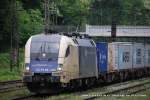 wiener-lokalbahnen-ag ES 64 U2 - 023 (Wiener Lokalbahnen AG) f�hrt am 14. Mai 2009 um 13:24 Uhr mit einem GZ durch Duisburg Neudorf